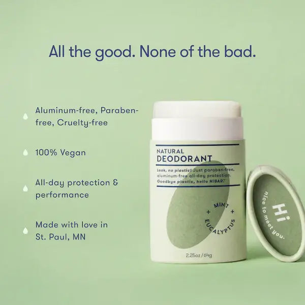 HiBAR Deodorant  Eucalyptus + Mint