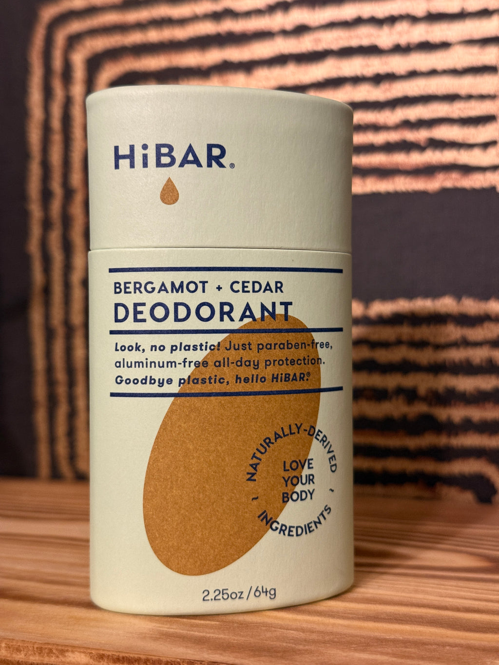 HiBAR Deodorant Bergamot + Cedar