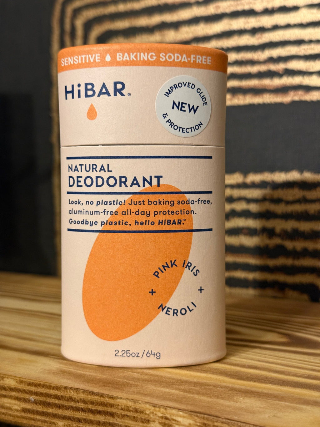 HiBAR Deodorant Sensitive  Pink-Iris+Neroli Baking soda free